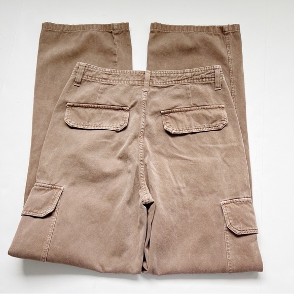 ❤️ Zara Women’s Cargo Pants Trousers Pockets size 4 Utility Low Rise Vintage - Picture 3 of 5